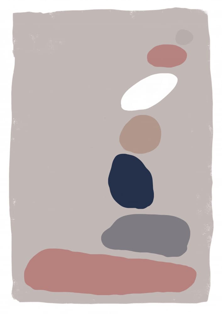 Abstract Stone Balance by Sharyn Bursic — canvas wall art