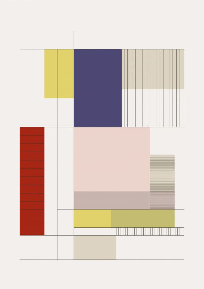 Geometric Color Blocks by FINE FINE STUFF — canvas wall art