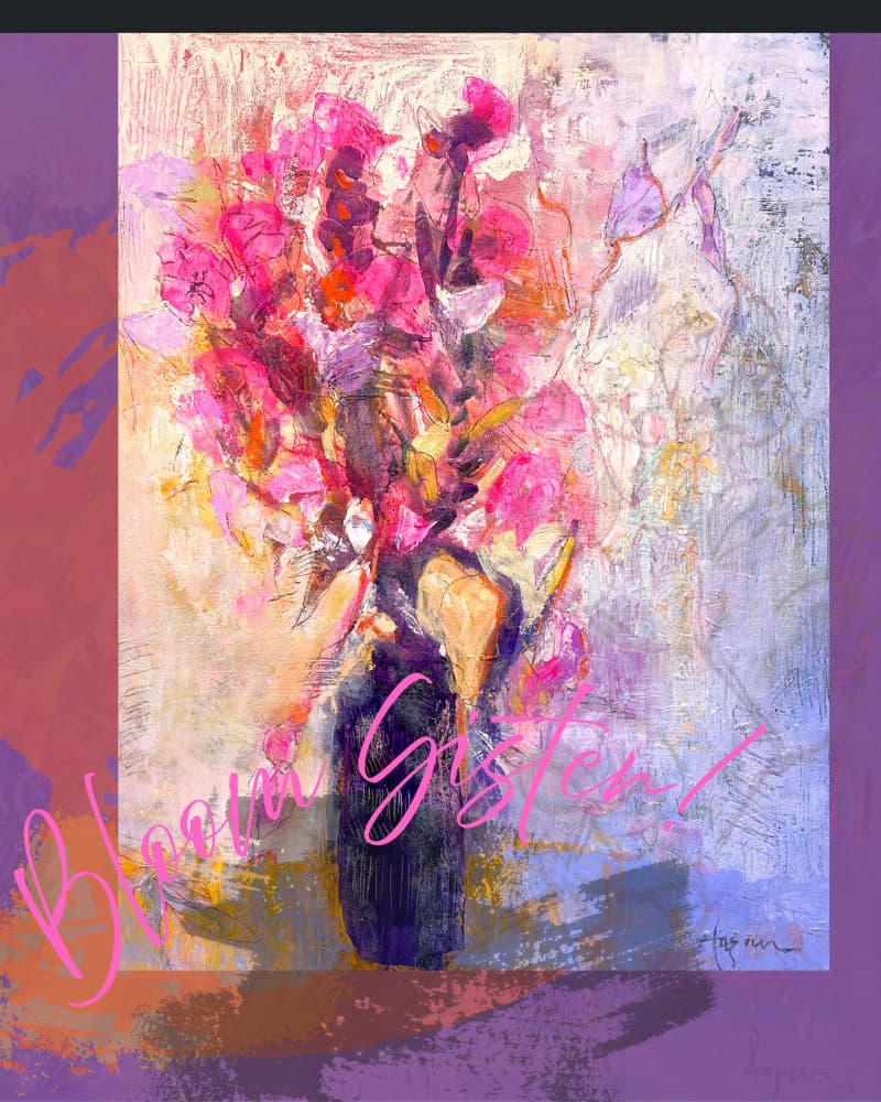 Vibrant Floral Still Life by Dorothy Fagan — canvas wall art