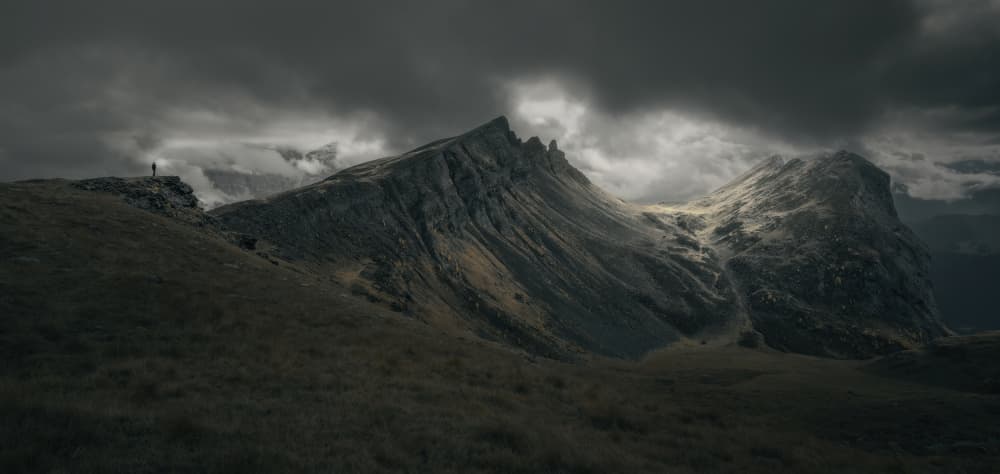 Solitary Mountain Peaks by Cesare Malatesta — canvas wall art