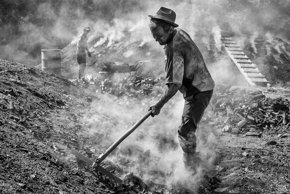 Smoky Charcoal Labor by Zoran Toldi (EFIAP AZSF) — canvas wall art