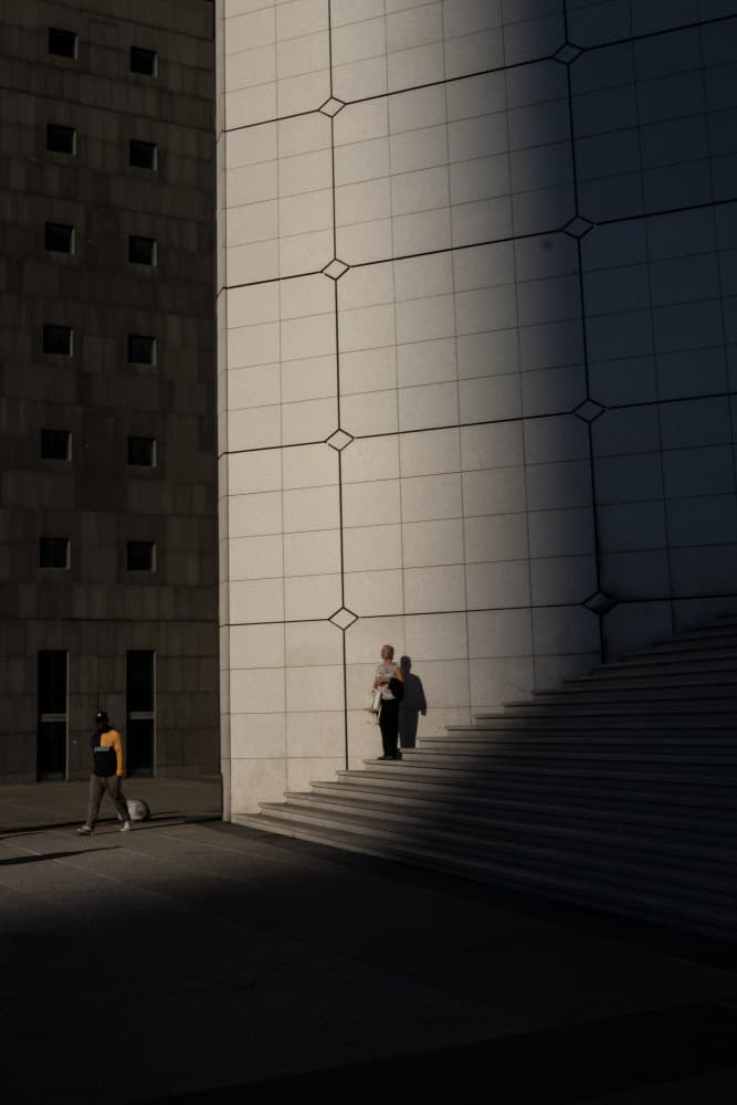 Modern City Shadow Play by Corinne Spector — canvas wall art
