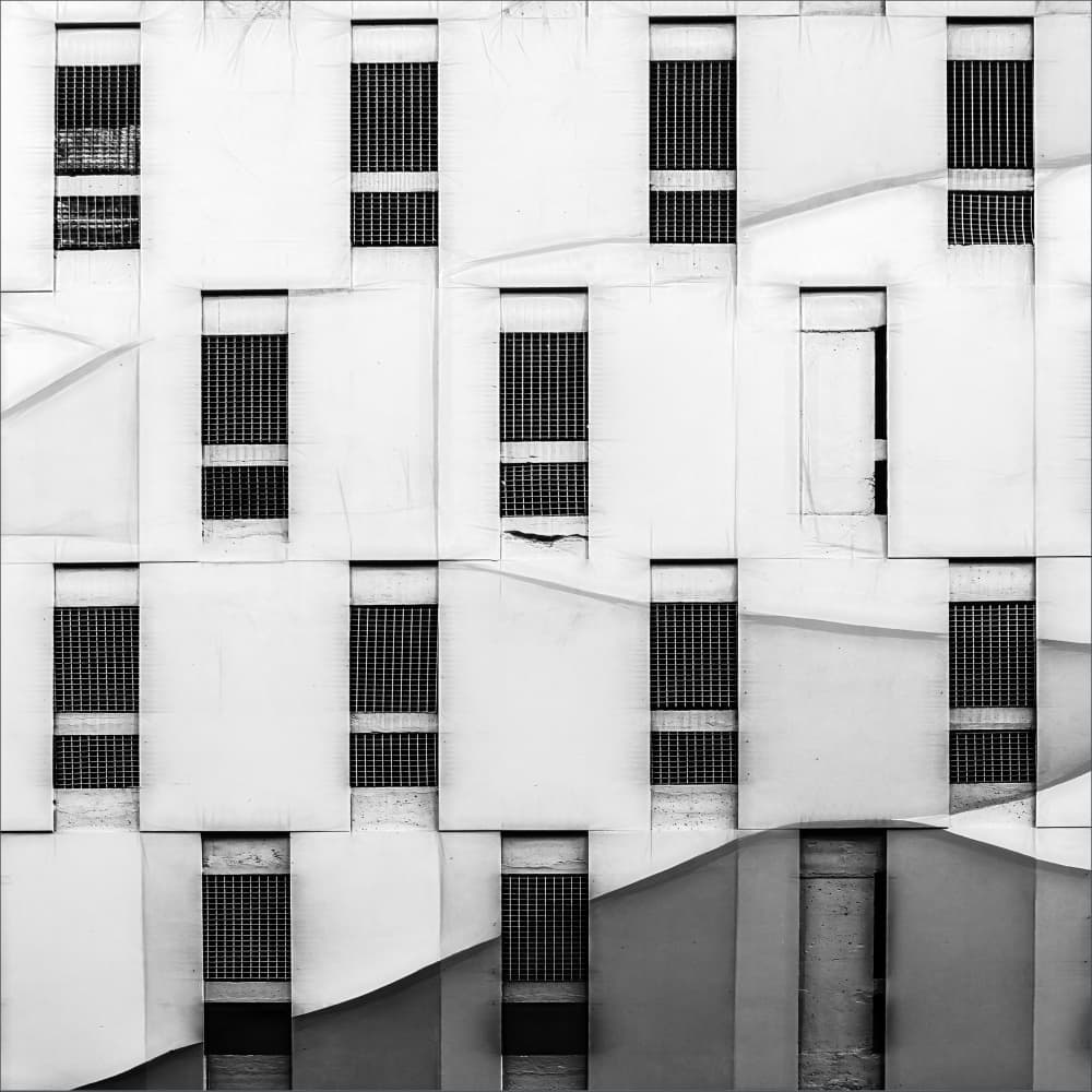 CAR PARKING by Gilbert Claes — canvas wall art