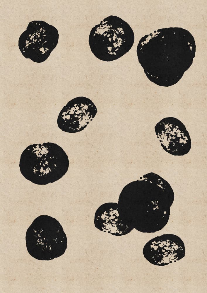 Organic Black Shapes by Nicholas — canvas wall art