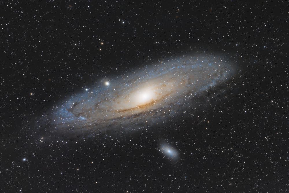 Andromeda Spiral Galaxy by Massimo Tamajo — canvas wall art