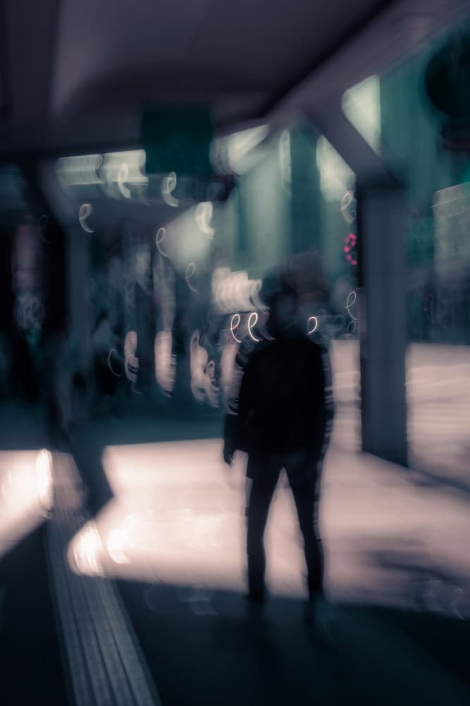 Dreamlike Urban Figure by Kenta Tamura — canvas wall art