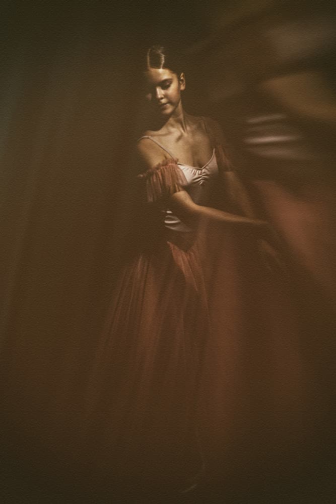 Dreamy Ballerina Portrait by Normunds Kaprano — canvas wall art