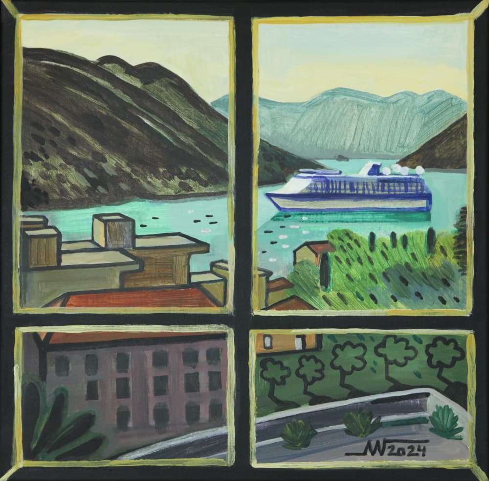 Coastal Window View by Marina Gorkaeva — canvas wall art