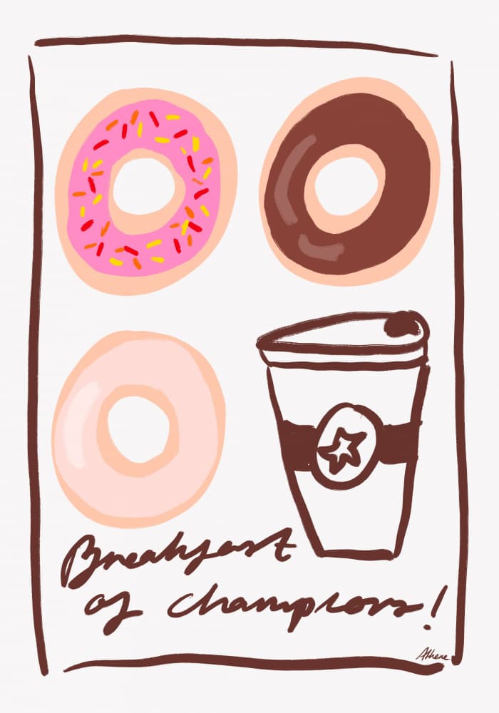 Breakfast of Champions by Athene Fritsch — canvas wall art