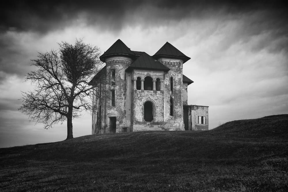 Eerie Abandoned Mansion by Catalin Alexandru — canvas wall art