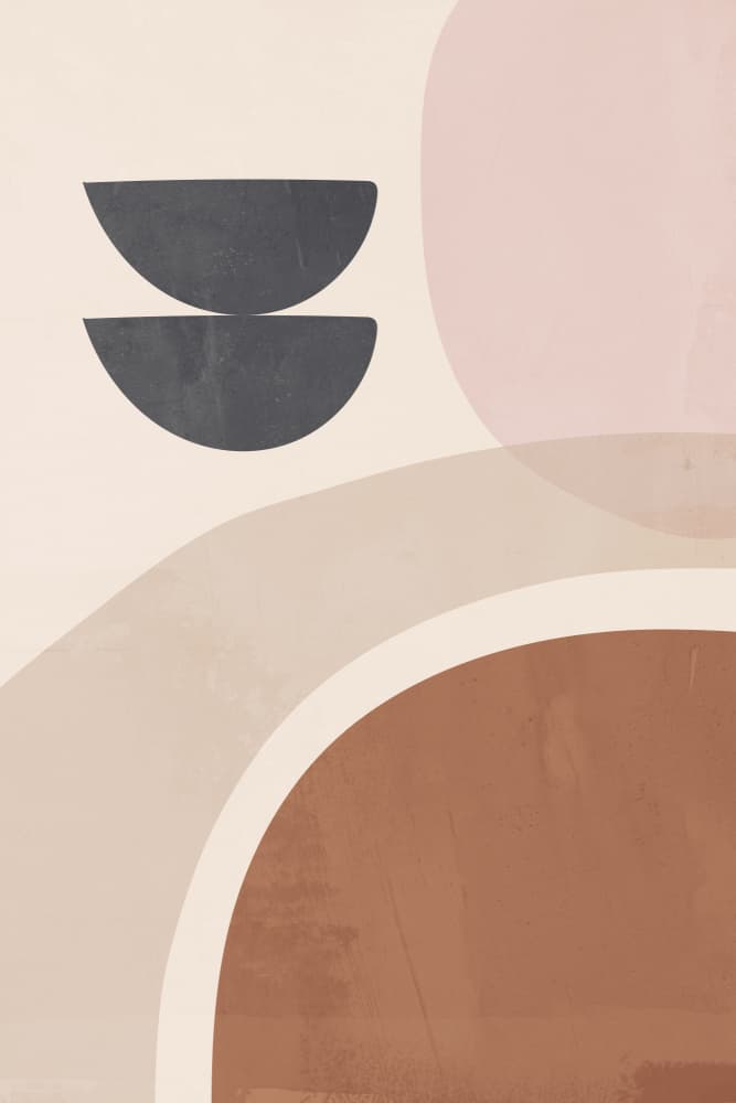 Earthy Abstract Shapes by Melloi Art Prints — canvas wall art