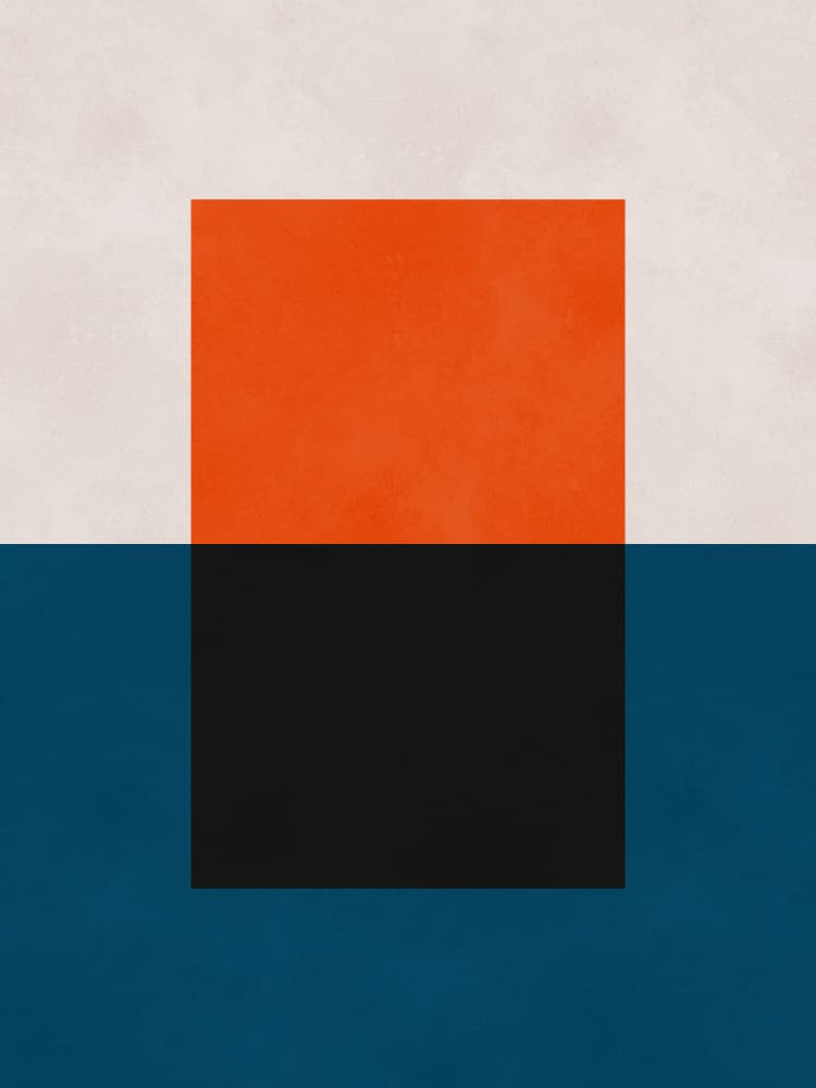 Bold Geometric Abstract by Vitor Costa — canvas wall art