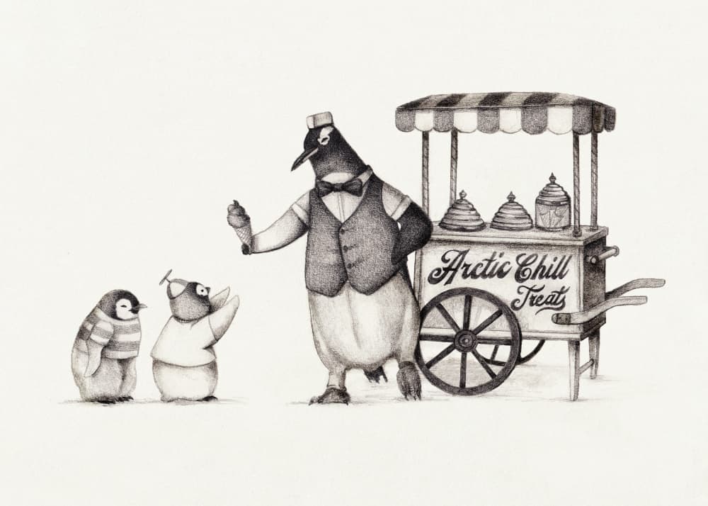 Arctic Chill Treats by Mike Koubou — canvas wall art