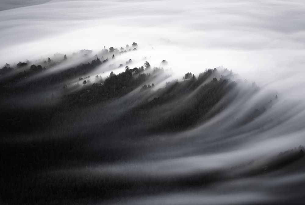 Flowing Mountain Fog by DonnaHom APA — canvas wall art