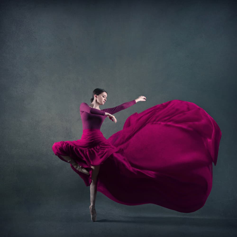 Elegant Magenta Dance by Moein Hasheminasab — canvas wall art