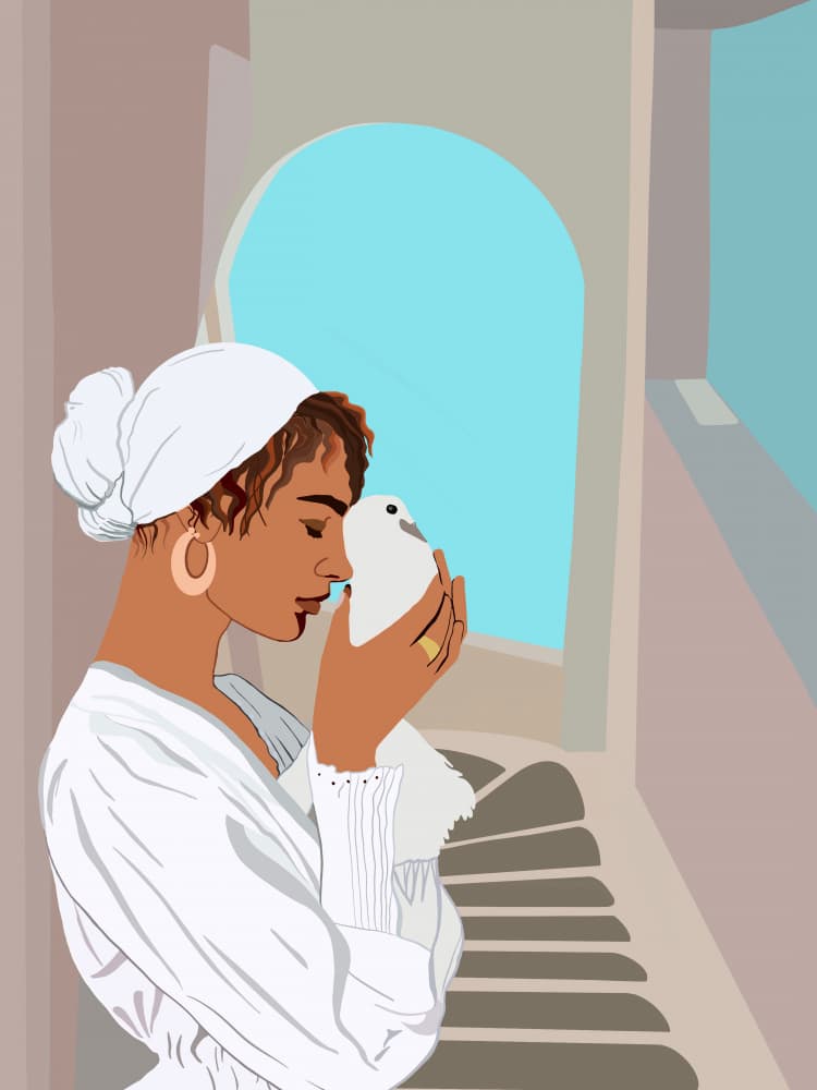 Whispered Peace by Emel Tunaboylu — canvas wall art