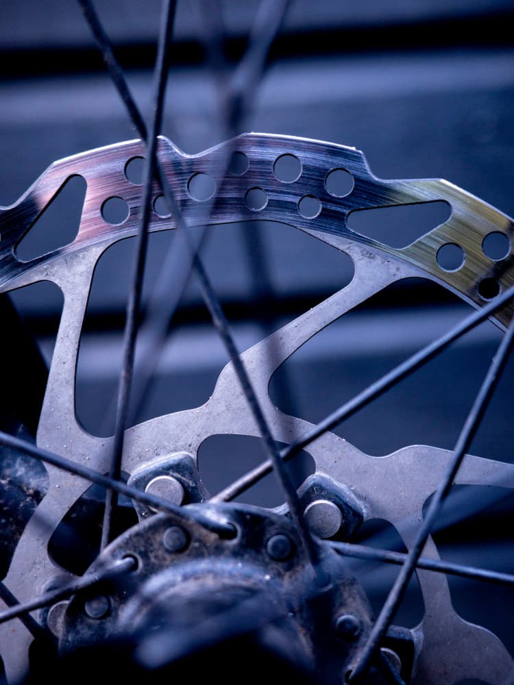 Bicycle Wheel Disc Brake by Christa Stroo — canvas wall art