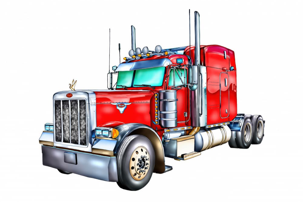 Classic Red Truck by Rafal Kulik — canvas wall art