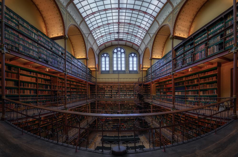 Grand Old Library by Enrique Rodriguez de Mingo — canvas wall art