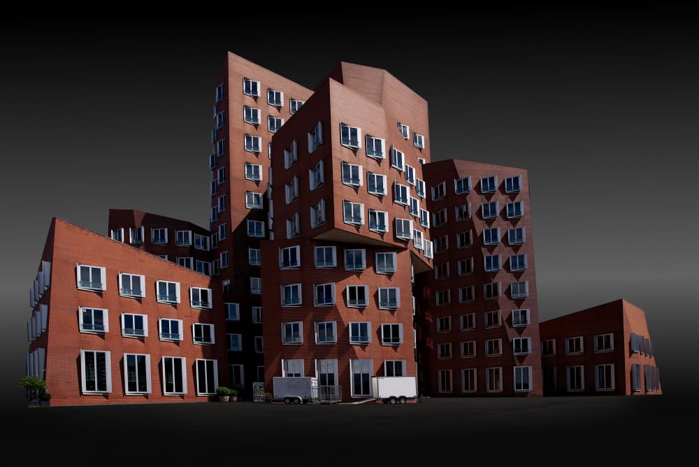 Modern Urban Architecture by Erhard Batzdorf — canvas wall art