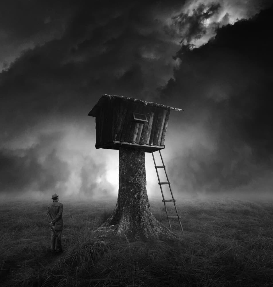 Mysterious Treehouse by Hari Sulistiawan — canvas wall art