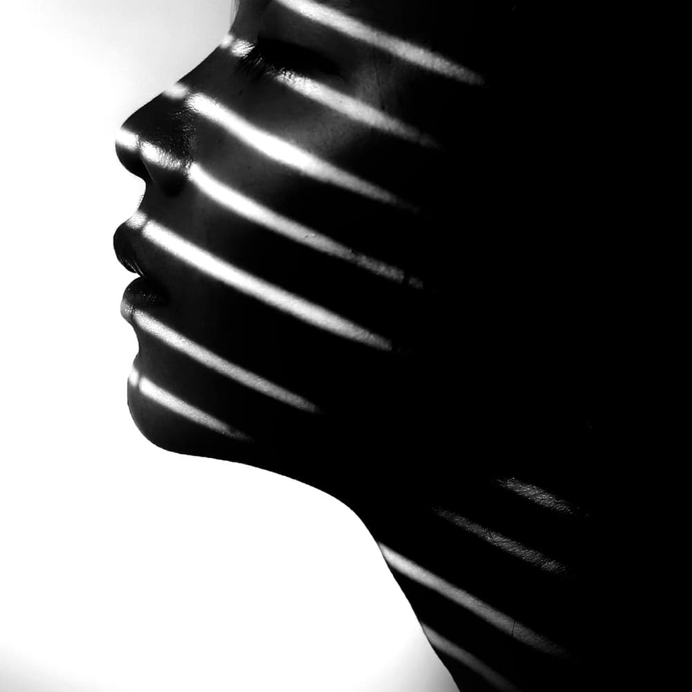 Profile in Stripes by bonifasius wahyu adi f — canvas wall art