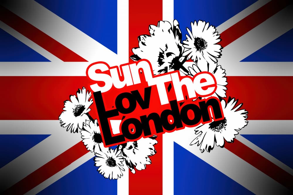 London Love British Flag by Rafal Kulik — canvas wall art