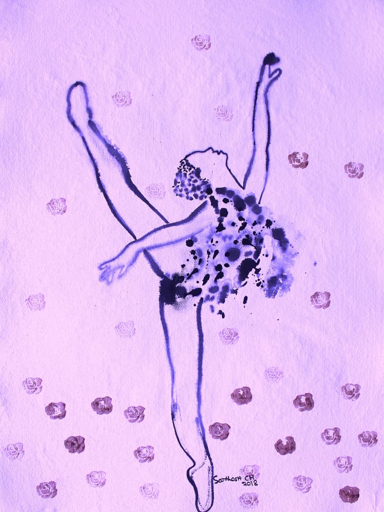 Dancing 18 by Santhosh ch — canvas wall art