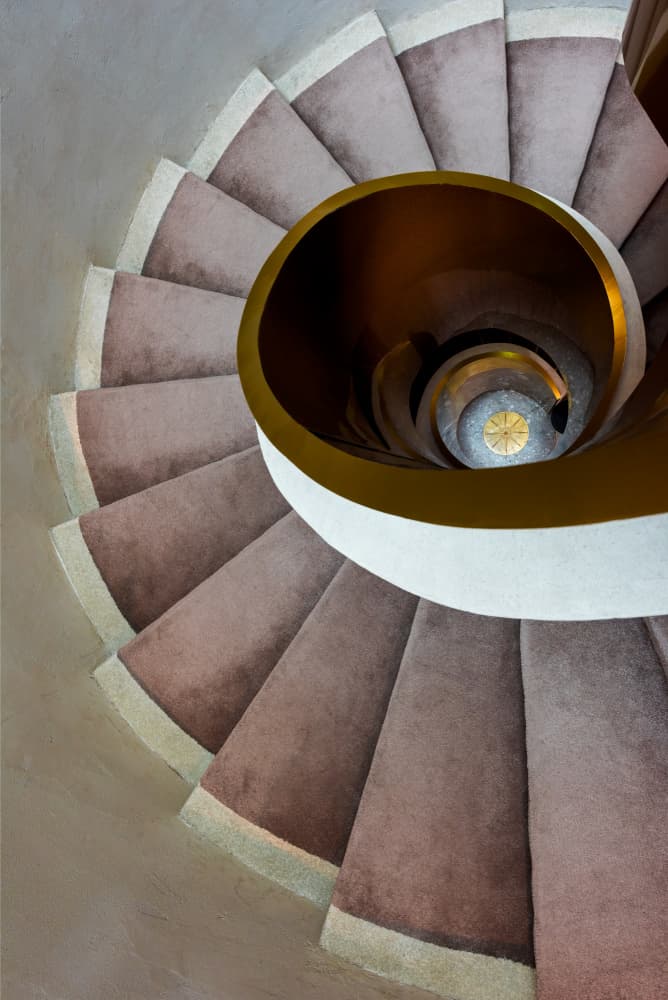 Opulent Spiral Staircase by konglingming — canvas wall art