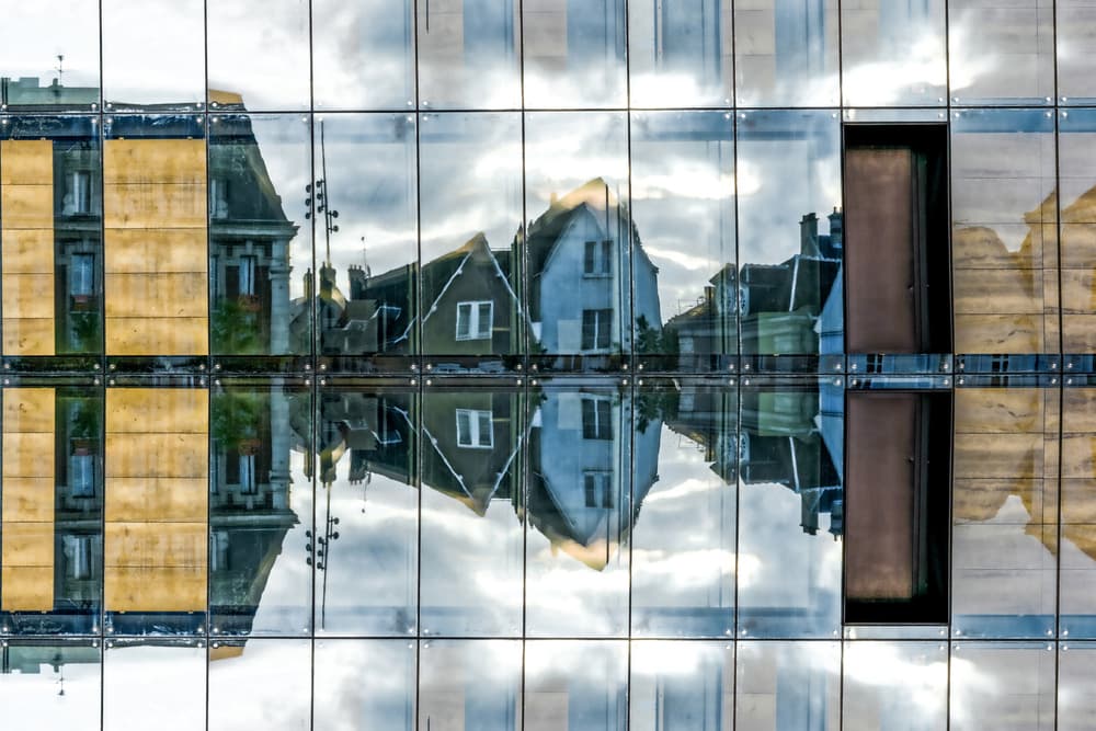Reflected Urban Architecture by Isabelle DUPONT — canvas wall art