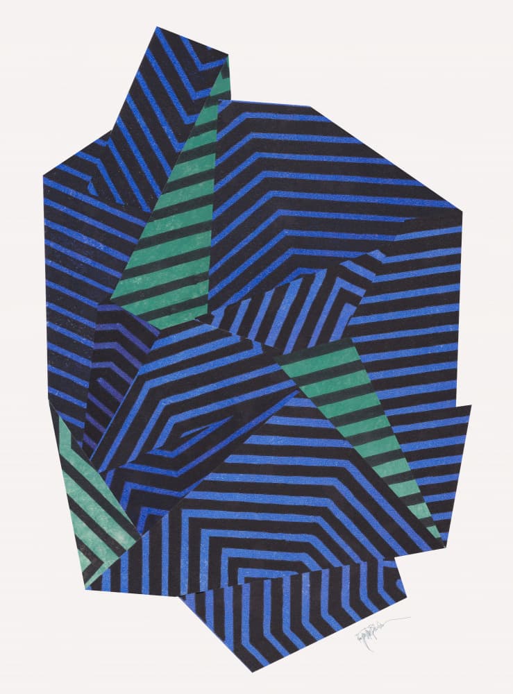 Bold Geometric Stripes by Paulina Vårregn — canvas wall art