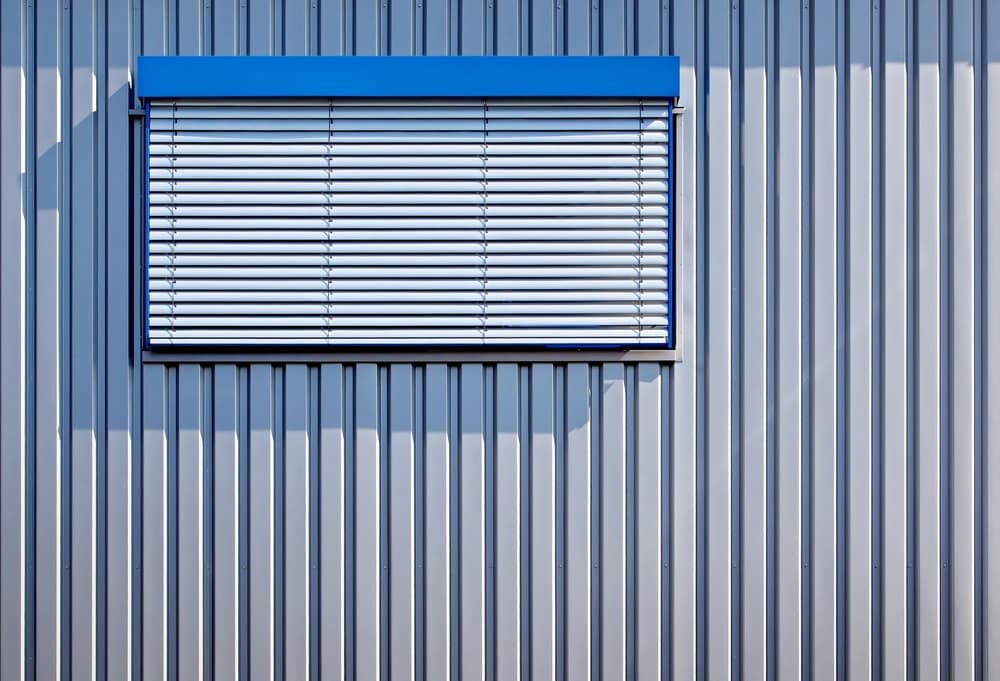 Architectural Blue Window by Hans Peter Rank — canvas wall art