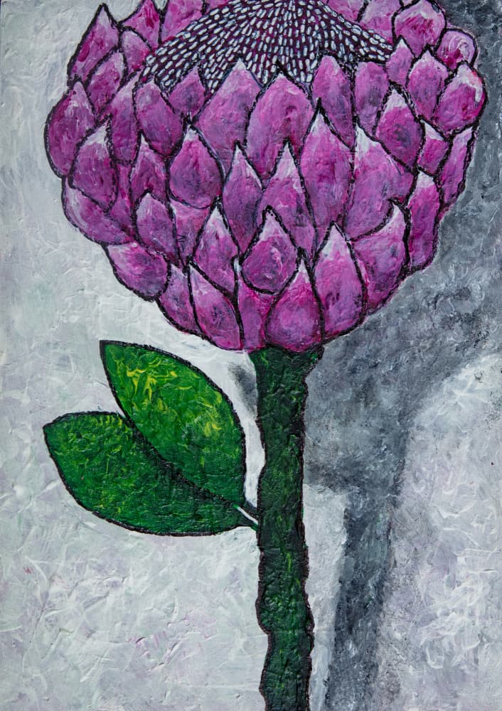 Vibrant Purple Bloom by Dale Hefer — canvas wall art