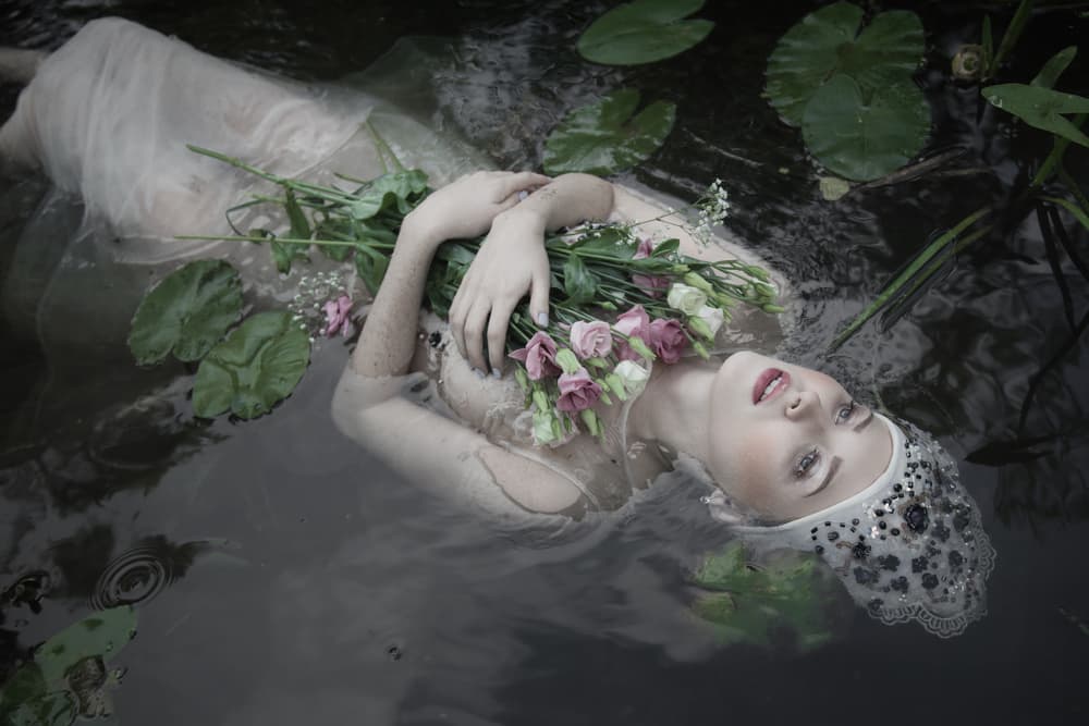 Serene Water Nymph by Dorota Gorecka — canvas wall art