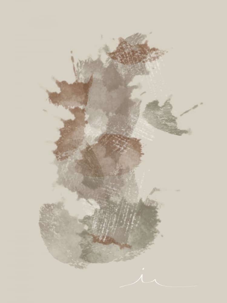 Abstract Earthy Shape by Imaginative — canvas wall art