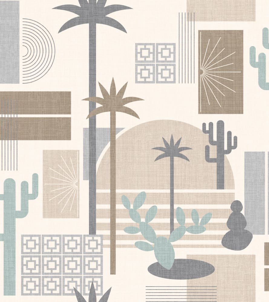 Mid Century Desertscape by Alexandra Weise — canvas wall art