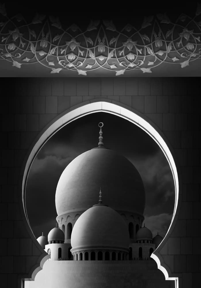 Grand Mosque Archway by Muhammad Almasri — canvas wall art