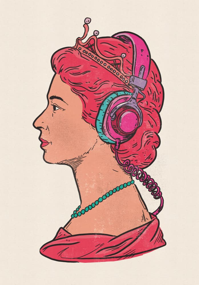Queen's Modern Beat by Nicholas — canvas wall art