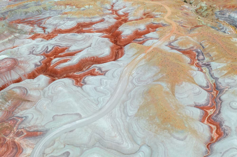 Colorful Desert Canyons by Herbert Rong — canvas wall art