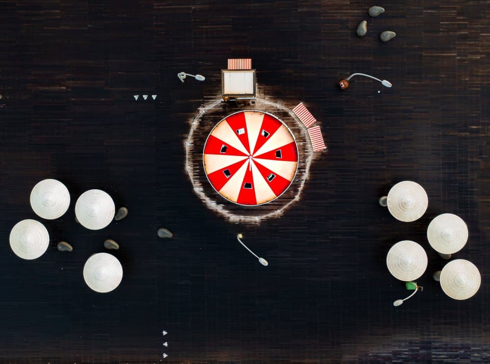 Miniature Carnival Game by Gilad Topaz — canvas wall art