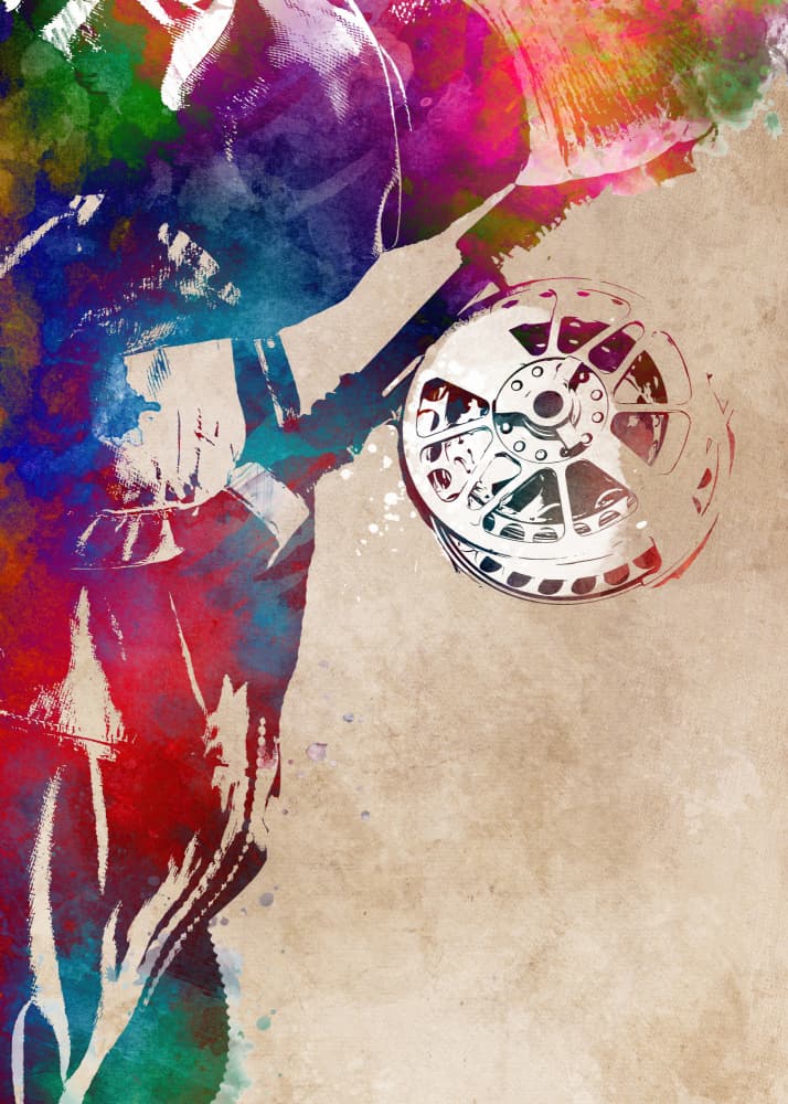 Vibrant Discus Throw by Justyna Jaszke — canvas wall art