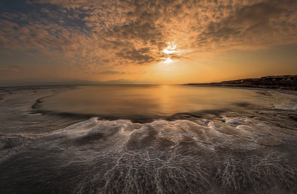 Golden Ocean Sunset by Isam Telhami — canvas wall art