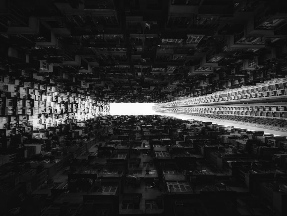 Urban Canyon Light by Tong Ho Chung Howard — canvas wall art