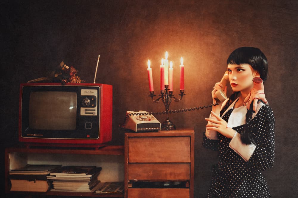 Mysterious Vintage Call by Djayent Abdillah — canvas wall art