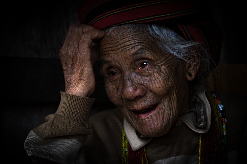 Wrinkled Wisdom Portrait by Marco Tagliarino — canvas wall art