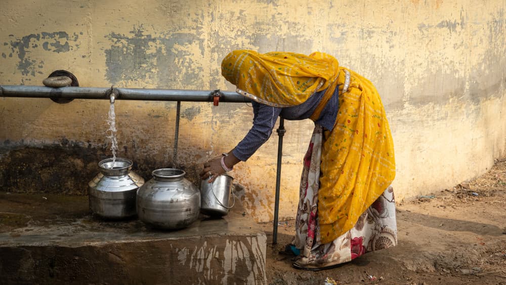 Rural Water Collection by Jean Vandijck — canvas wall art