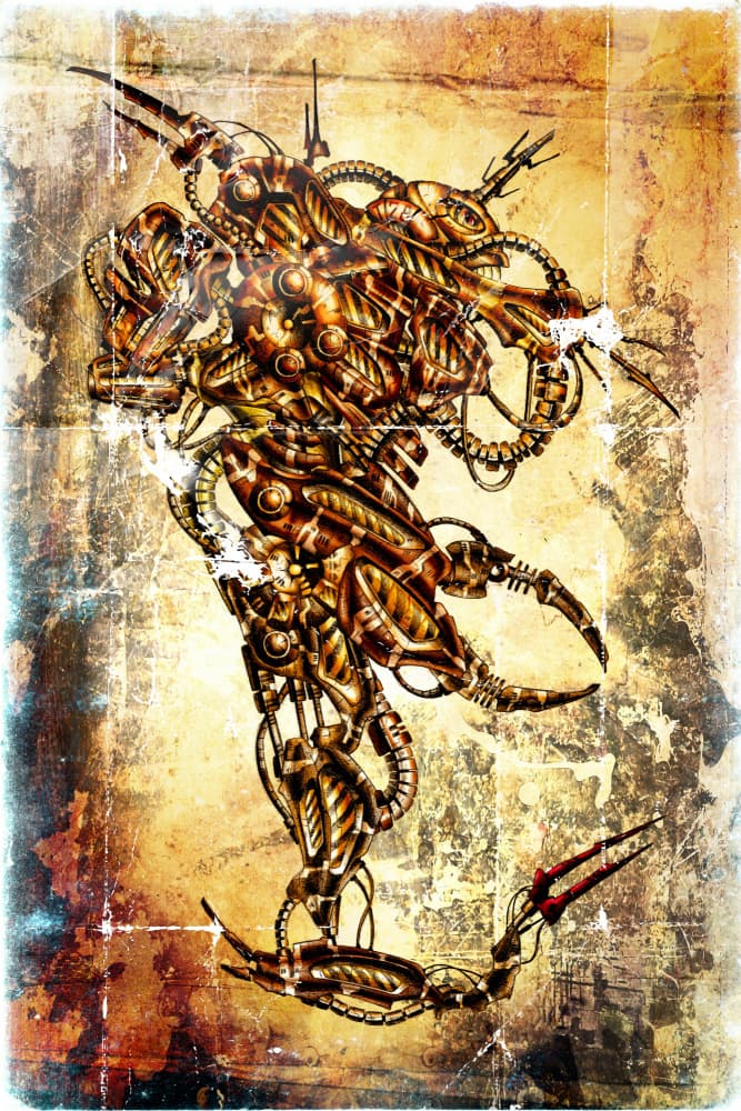 Industrial Cybernetic Creature by Rafal Kulik — canvas wall art