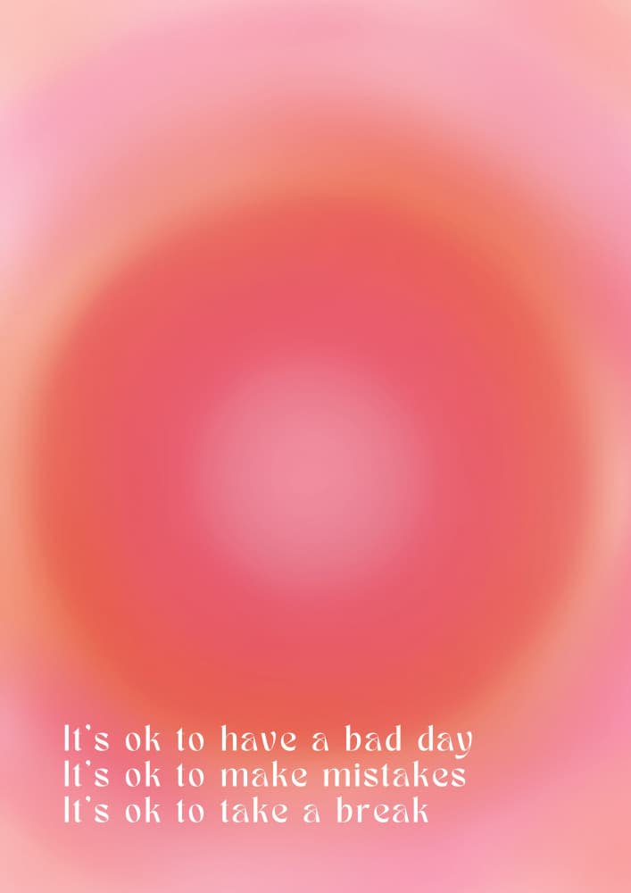 Positive Aura Gradient by Amélie — canvas wall art