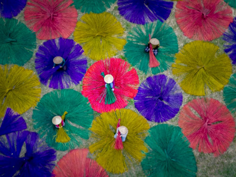 Vibrant Fiber Artisans by Liguang Huang — canvas wall art