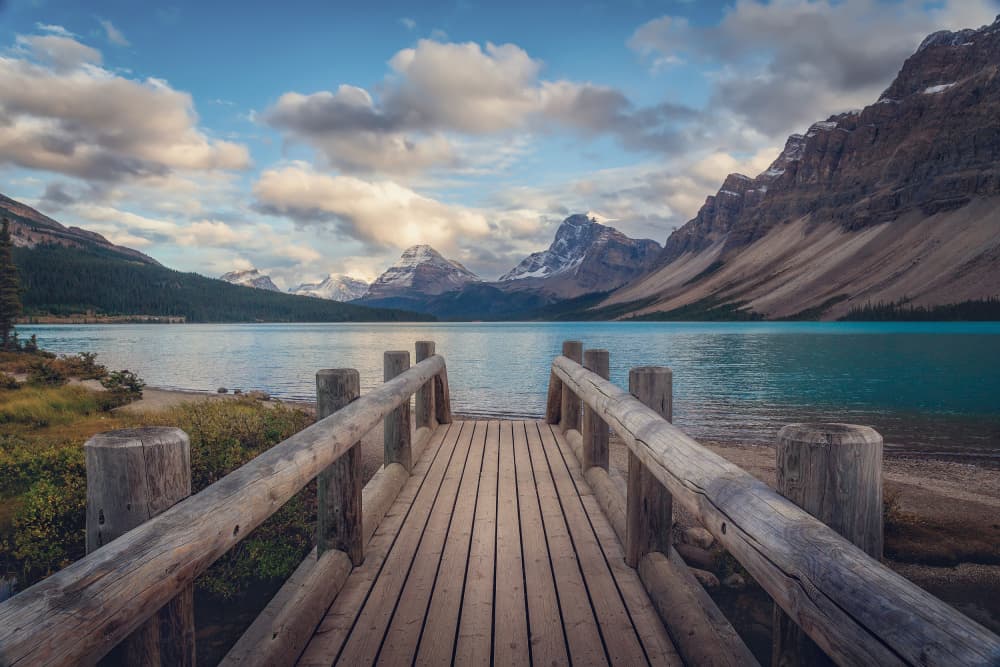 Turquoise Lake Pathway by Ivan Macia — canvas wall art